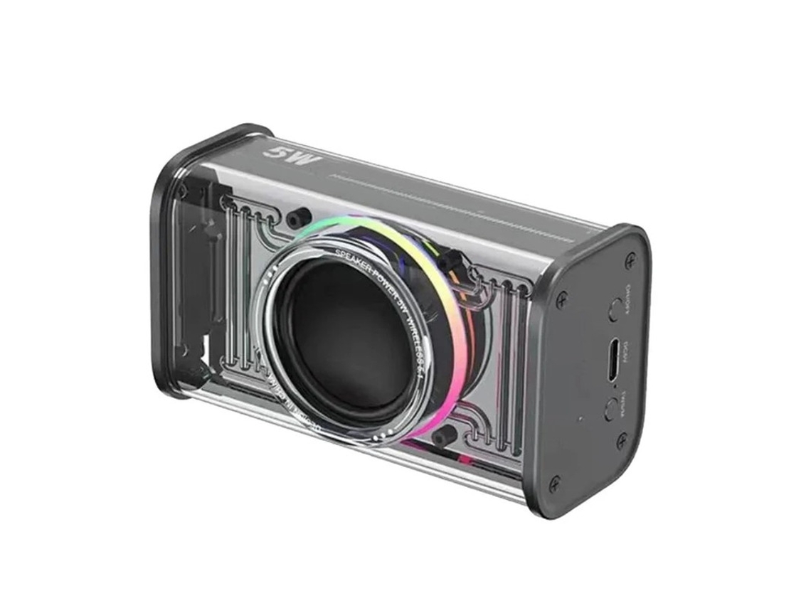 Alto Falante Bluetooth, Alto Falante Externo Portátil Com Graves Potentes, Iluminação Led Colorida, Som Surround 360°, Para Acampamento Em V Yizhood