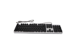 Teclado Mecânico para Jogos RGB Retro USB 104 Teclas com iluminação ajustável para PC e Laptop com MARCA