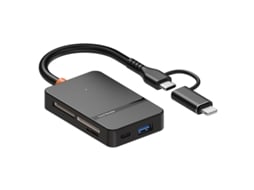 Leitor de Cartões Multifuncional, Adaptador Type c + Lightning para Sd/tf/ms/cf1/type c/usb 3.0 U PANOONA