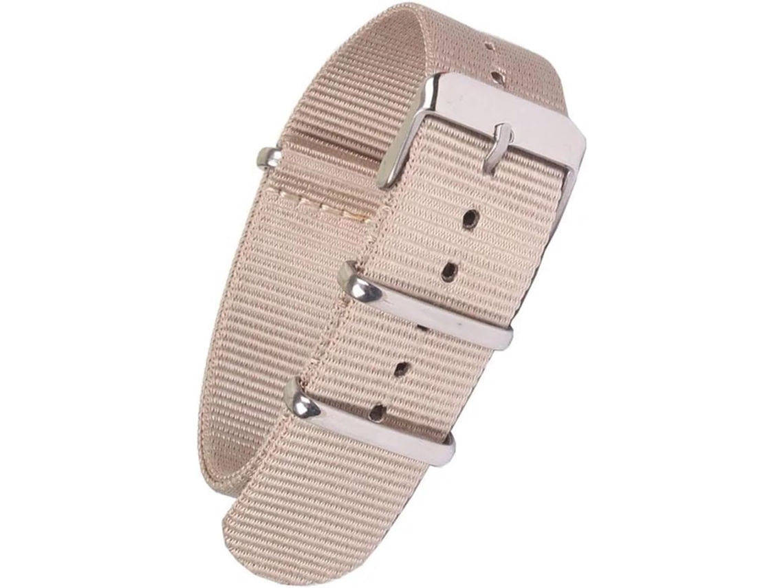 Pulseira de com 22 Mm Nylon Leve Impermeável Fivela Aço Inoxidável Resistente Água Fácil