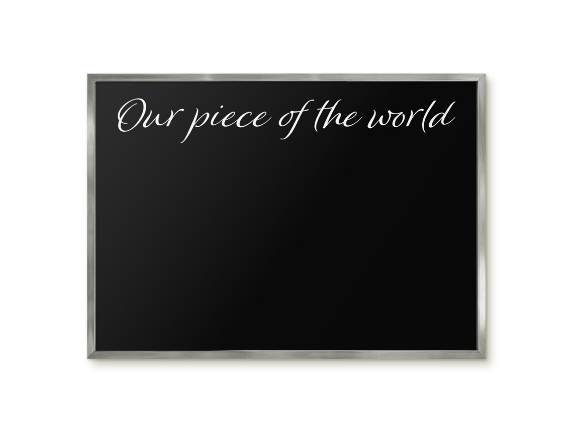 Magnetic Board For Wall Our Piece Of The World For The Bedroom Espelharte (70x50 Cm)