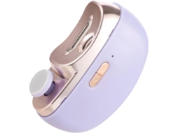 Cortador de unhas automático com luz LED, recarregável via USB, 2 em 1