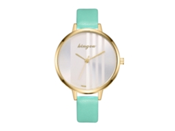 Relógio de Pulso Feminino Simples Elegante Quartzo com Pulseira de Couro Pu Casual 7 Cores