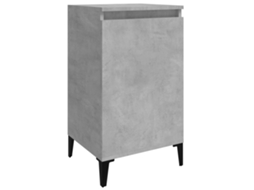 Bedside Cabinet, Bedside Cabinets Vidaxl Cinzeto Madeira Processada (n/a)