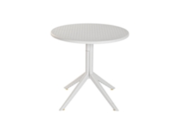 Mesa de Metal Feita de Pp Reciclado, Cinza, 80x80x75cm ALEXANDRA HOUSE LIVING
