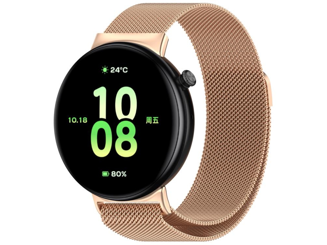 Bracelete para Honor Watch Fit Milan Aço Inoxidável Magnético Ouro Rosa XIAOMOYU