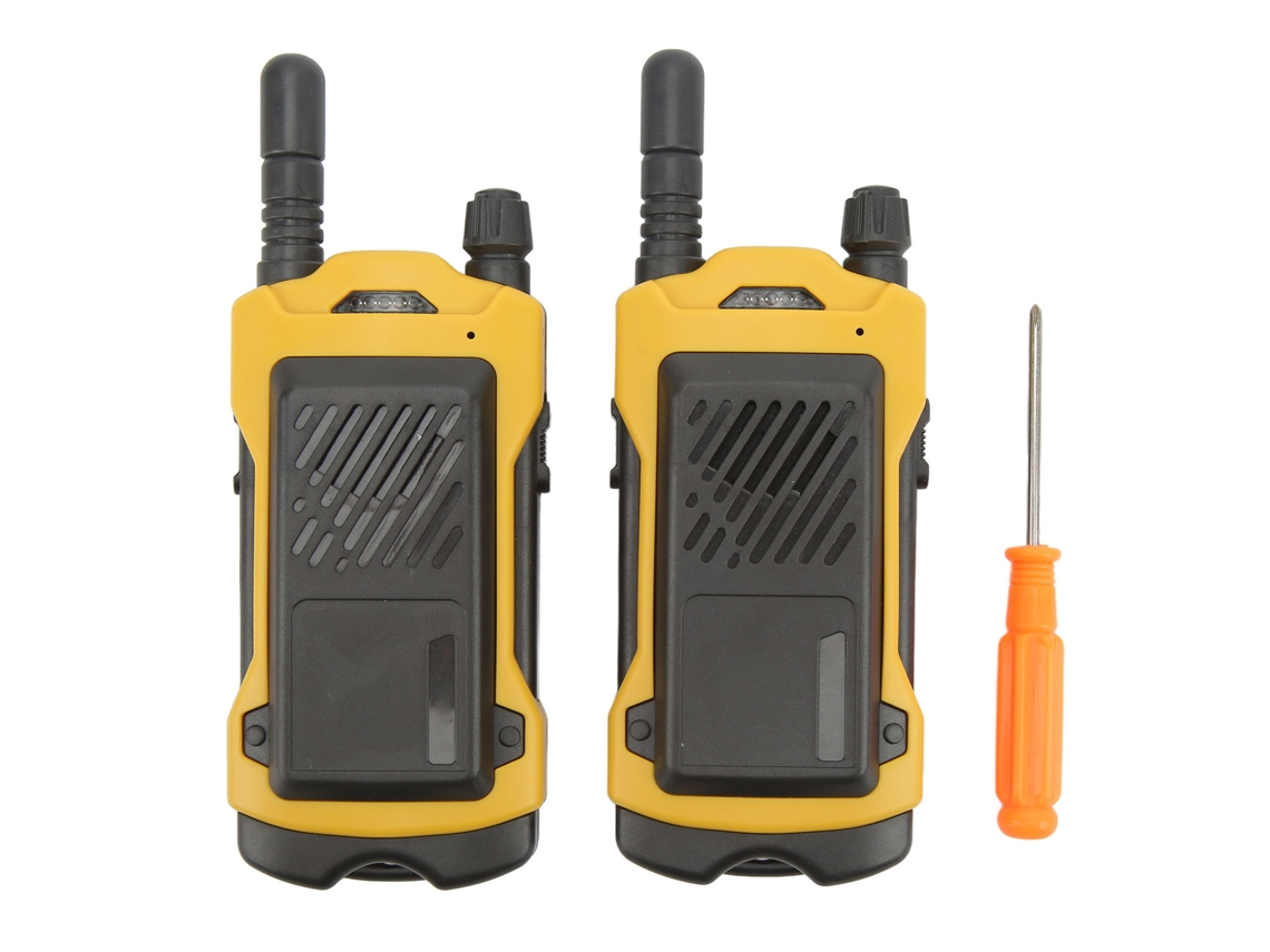 Walkie-talkie infantil sem fio com alcance de 200 m, seguro para uso externo, ideal para viagens e comunicação no jardim - Aquaforge
