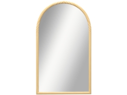Espelho Arco de Parede 110x65cm Moldura de Madeira Natural para Sala,quarto,entrada BTFORUS