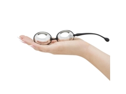 Bolas Vaginais LOVEHONEY Fifty Shades Of Grey Inner Goddess Brilhante (Bolas de Kegel - Preto e Prateado)