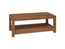Vidaxl Mesa De Centro Natural 100 X 50 X 40 Cm Madeira De Teca Sólida