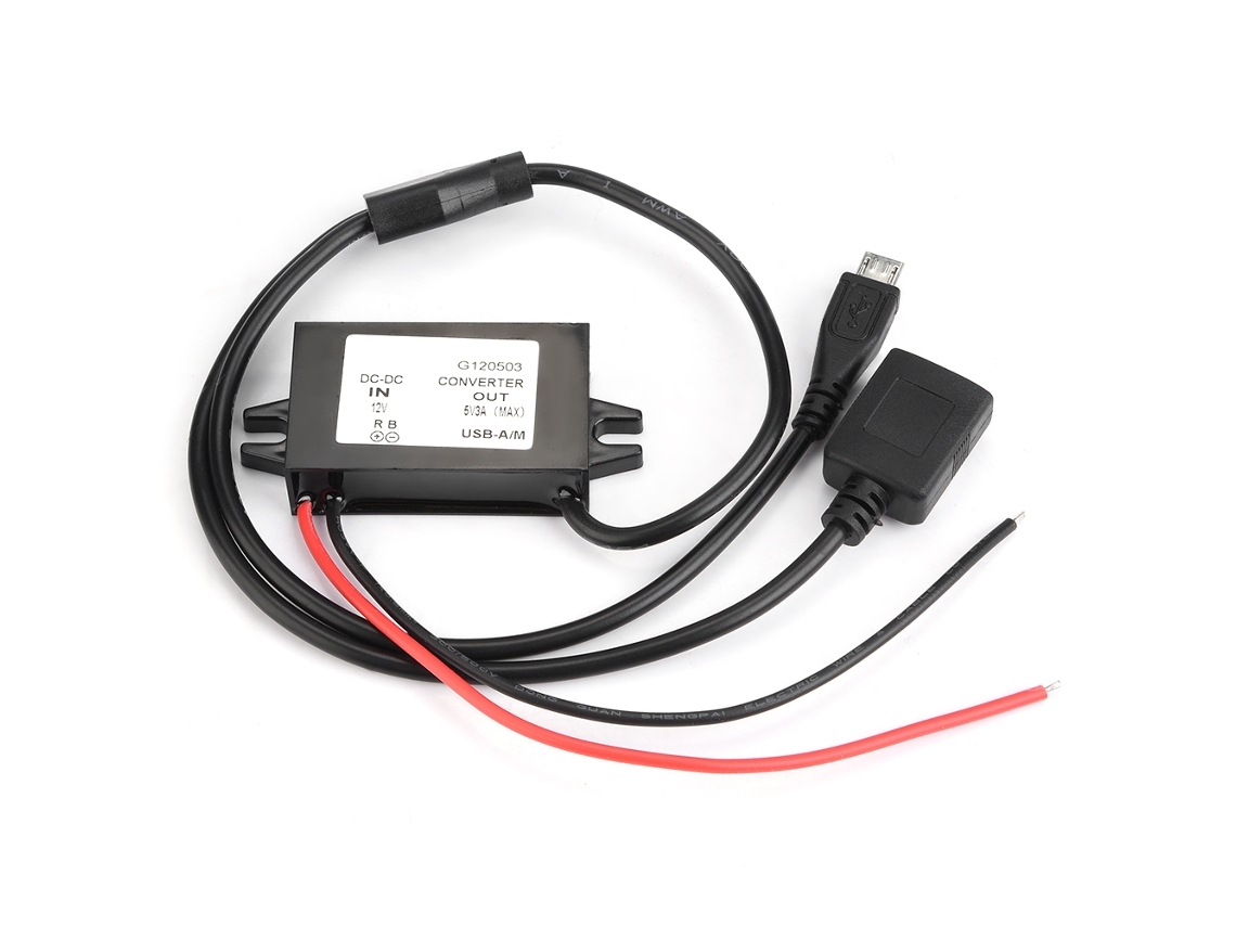 Módulo Conversor De Alimentação Step Down Dc-dc 12v Para 5v 3a Com Porta Usb-a/m