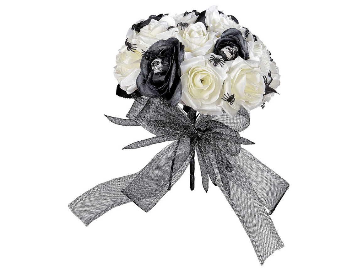 Adereço WIDMANN Bouquet De Flores Da Noiva Cadáver Com Caveiras E Aranhas