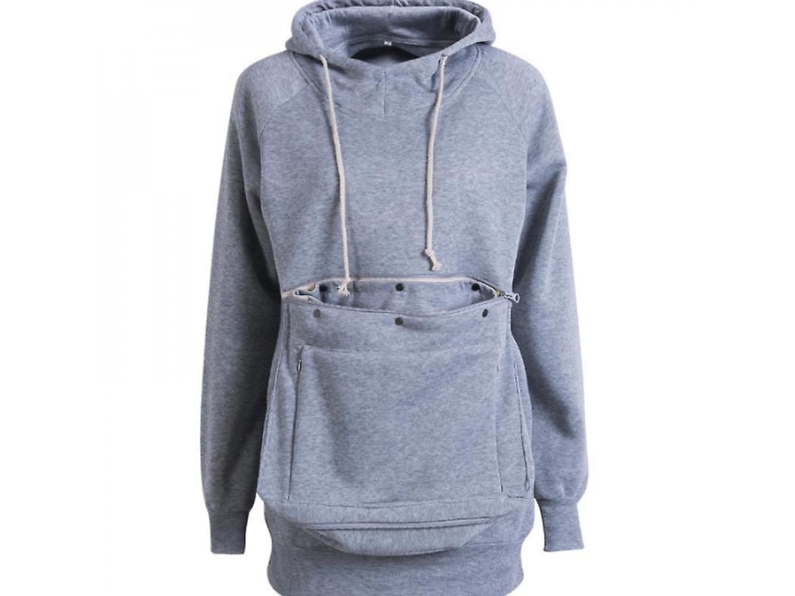 2026 sudadera de Invierno Unisex com Bolsos para Mascotas Cães Gatos Tamanhos S XXL Azul Cinza L Gris