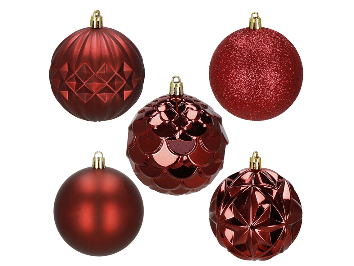 Bolas Para Árvore De Natal, Conjunto De 30 Decorações Para Centro De Mesa, 8 Cm, Inquebráveis