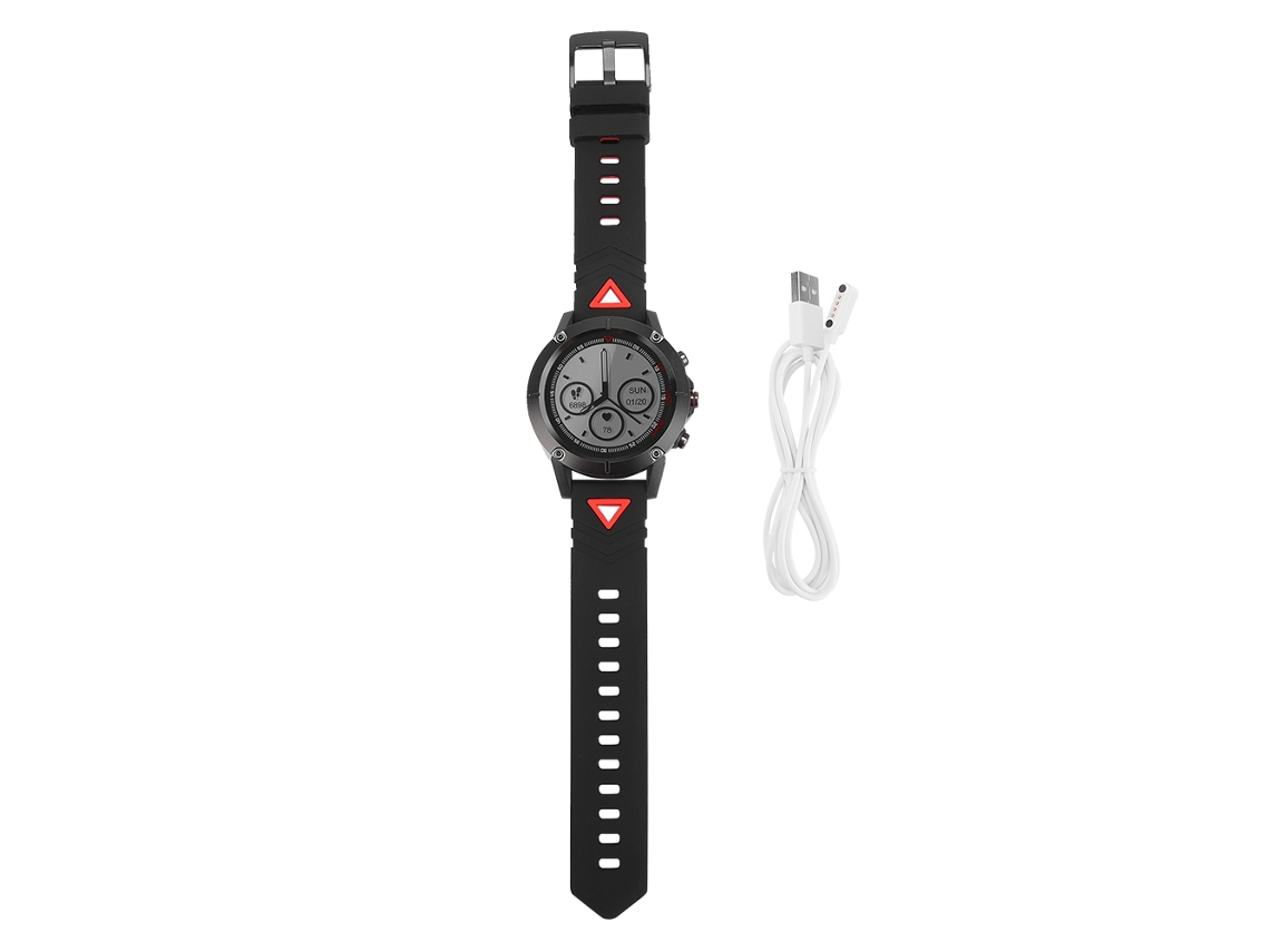 Relógio Esportivo G01 com GPS, frequência cardíaca, IP68, BT4.0 EOOCOO (vermelho)