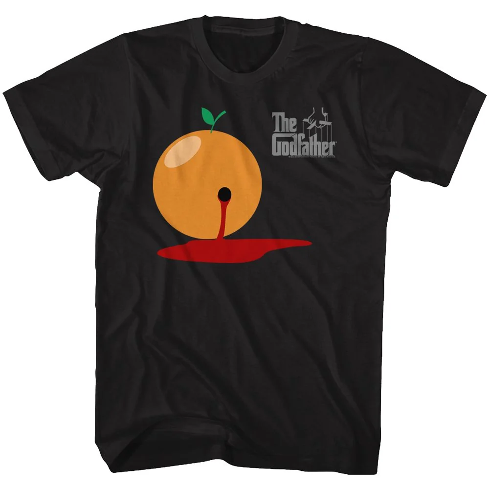 Rockinstone Godfather Blood Orange Black Adult T-shirt Size:m