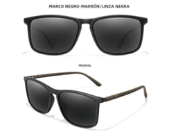 Óculos de Sol Polarizados Quadrados Retrô de Luxo, Proteção Solar Uv400, Unissex. MDUG (estilo 1)