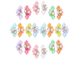 Conjunto de 20 peças de resina em formato de flor para decoração de unhas, pedras decorativas para unhas.