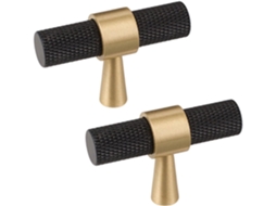 Conjunto De 2 Puxadores Modernos Em Latão Maciço, 5x 3, 4cm, Para Armários De Cozinha, Guarda Roupas, Ferragens