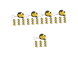 Conjunto De 50 Mini Réguas Retráteis Para Chaveiro, Ferramenta De Medição Portátil E Precisa Para Projetos Diy