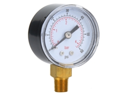 Laxiscreed Manómetro Mecânico De Pressão Para Ar, Óleo E Água Com Conexão 1/8'' Bspt