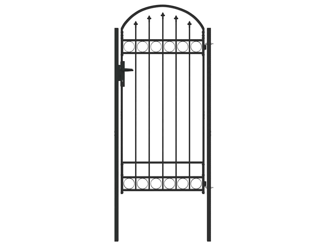 Conjunto 1 Portal Durável Para Exteriores Vidaxl Cinzento Aço Revestido A Pó (100 X 195 Cm)