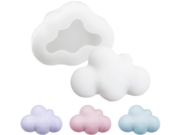 Molde Silicone Vela 3d Nuvem Cone Diy, Artesanato DUREFORWARD