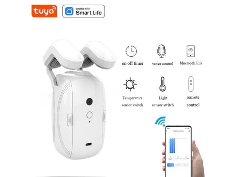 2Pcs-3 em 1 Abridor de Cortina Automático de Operação Silenciosa Universal para Google Home Alexa MIOLOE