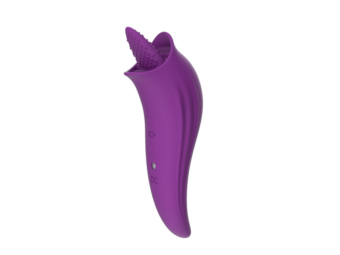 Vibrador De Massagem Para Estimulao De Lngua Feminina (roxo) Bestvite
