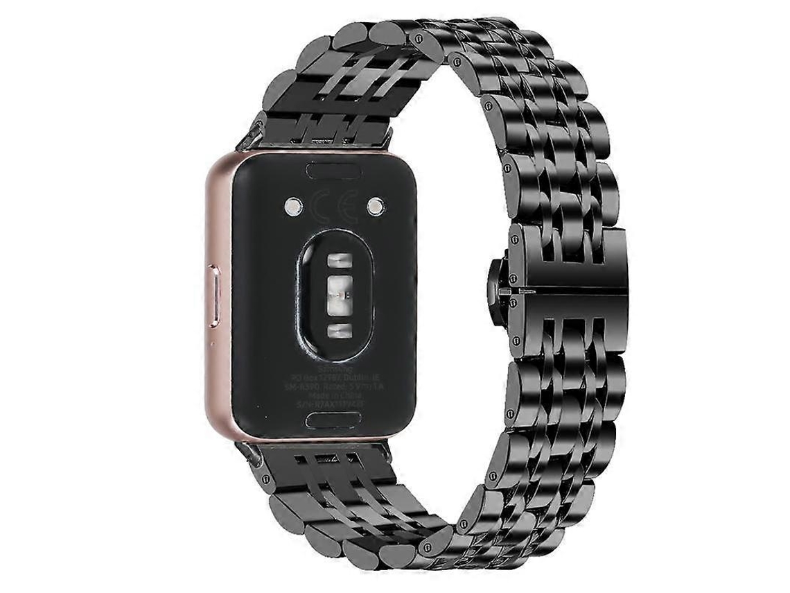 Pulseira De Aço Inoxidável Com Fecho Borboleta E Sete Contas Para Relógio Honor X5