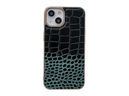 Lurelia Capa Iphone 14 Couro Tpu Textura Crocodilo Galvanoplastia