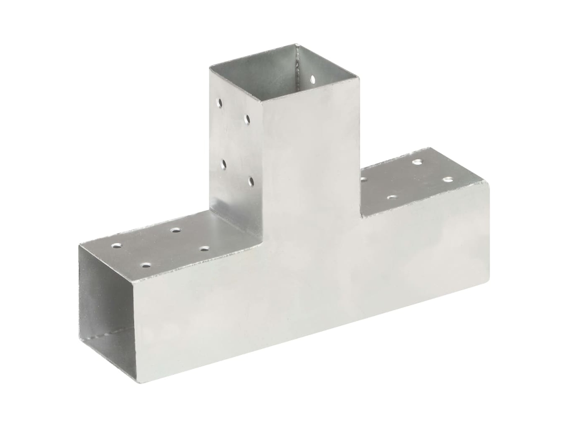 Vidaxl Base Para Poste Em Forma De T 71x71 Mm Metal Galvanizado