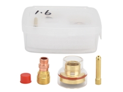 Kit De Soldadura Tig De 1,6 Mm Com Tocha, Copo De Vidro, Coleto E Bico Para Wp 17/18/26