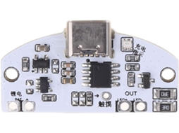 1 Candeeiro De Mesa Tipo C Placa Circuito Impresso Carregamento Usb Três Velocidades Intensidade Luz Ajustável Led