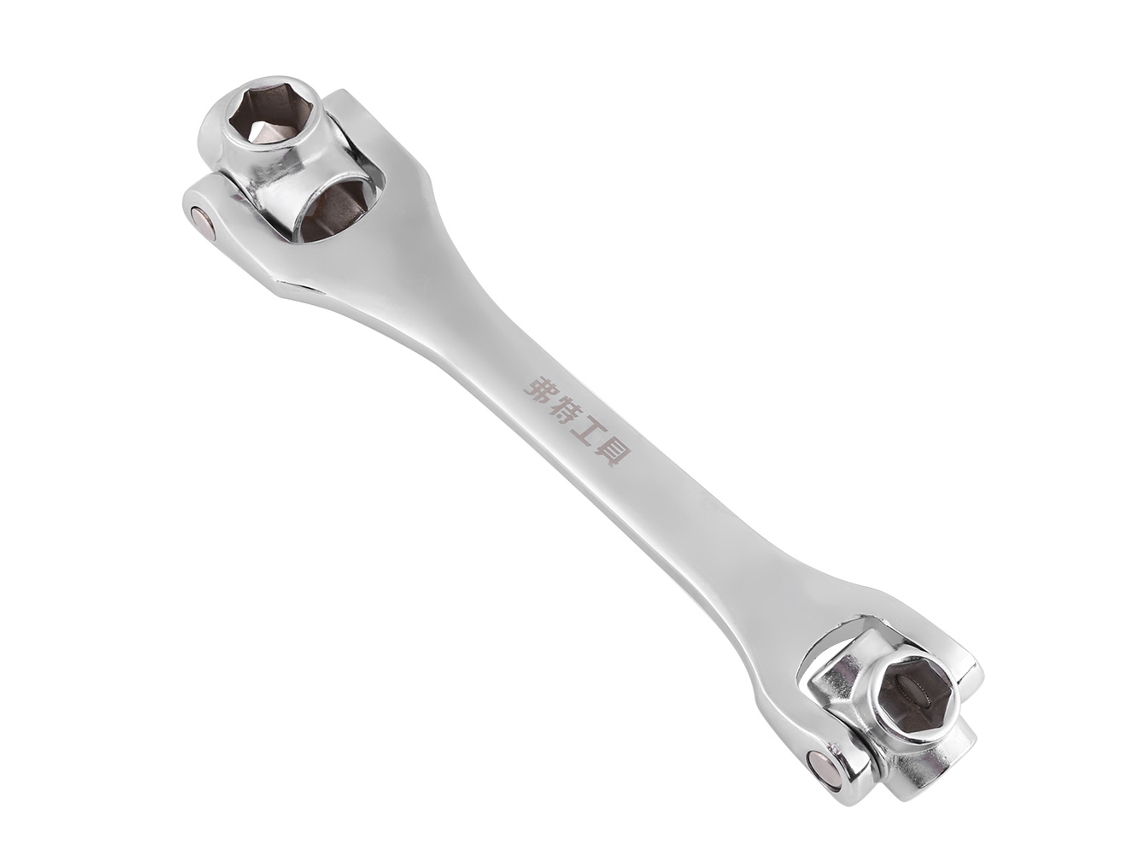 Chave De Socket Multifuncional 8 Em 1 Chave De Chave Ferramenta Manual Doméstica 12-19mm Não Magnética
