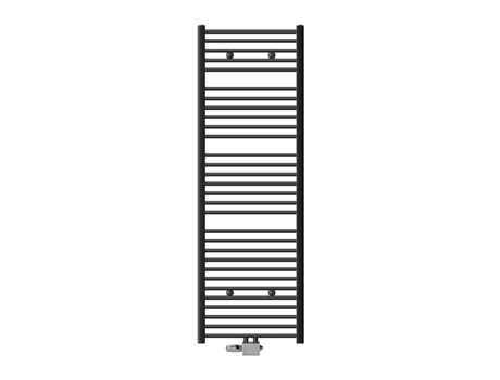 Radiador de banho Ligação central 600 x 1800 mm Curvo Antracite ECD GERMANY