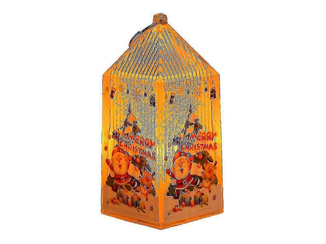 Lanterna Led De Natal Requintada, Pequena Lanterna Portátil Sem Chama Olysi Shop (1 Pacote)
