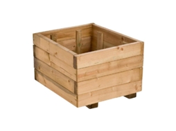 Jardinera Rustica Madera 40x40x27 Cm Cerland