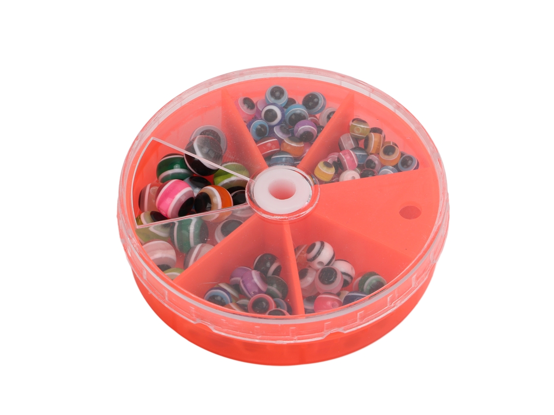 Contas de Pesca com Olho de Peixe 135 Peças 4 8mm