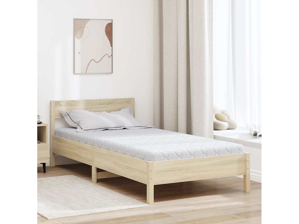 Vidaxl Colchão Branco 100 X 200 Cm Tecido Jacquard
