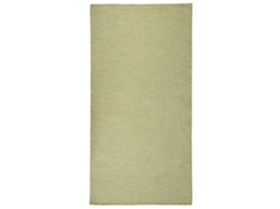 Vidaxl Tapete De Tecido Plano Para Exterior 100x200 Cm Verde