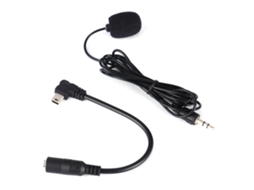 Microfone externo preto de 3,5 mm com clipe + cabo adaptador para GoPro Hero4 3/3+ LAXISCREED