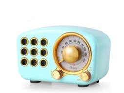 Caixa de som Bluetooth retrô, rádio FM vintage, estilo clássico, graves fortes JYTGALX