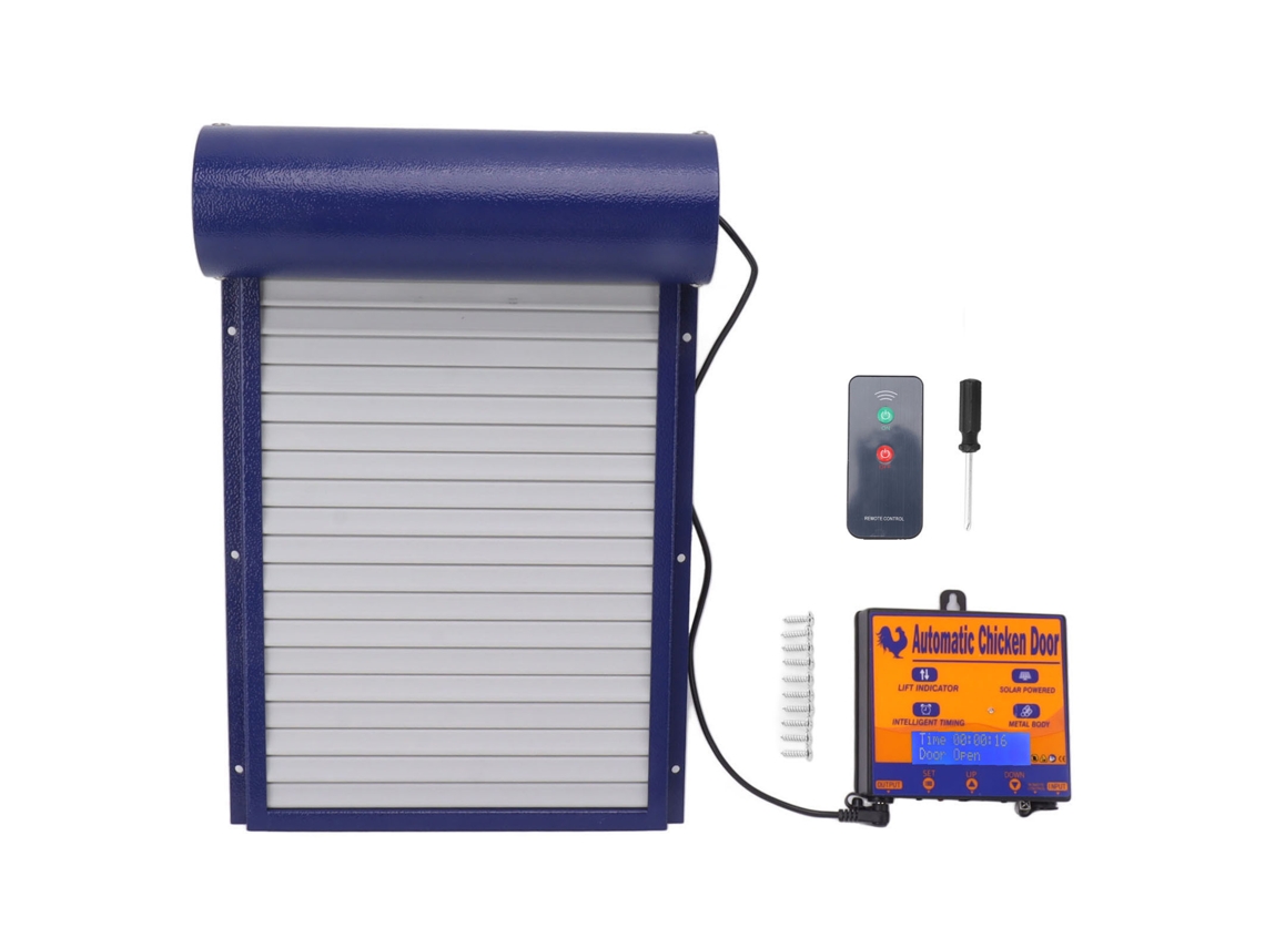 Porta Automática Programável para Galinheiro de Alumínio com Timer LAXISCREED