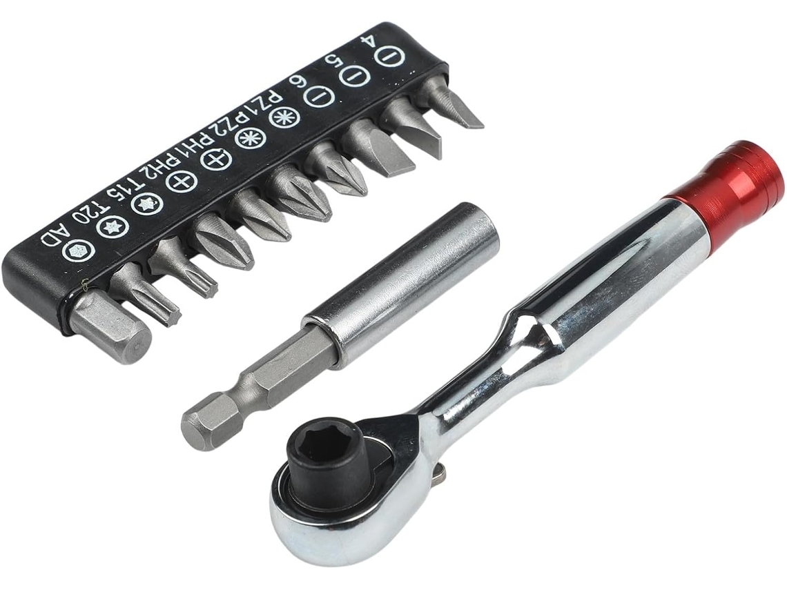 Chave De Rápida Com 72 1/4", Bits E Haste Para Mecânicos Automotivos.