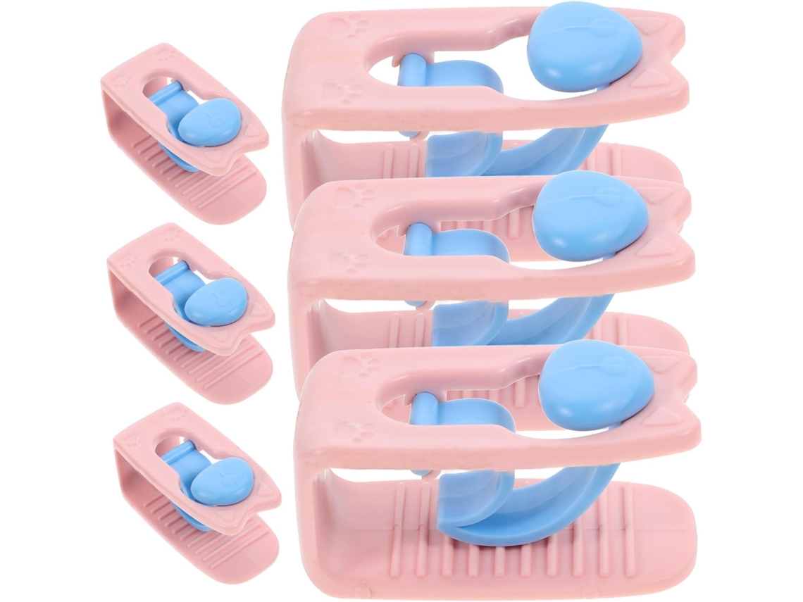 Conjunto de 6 prendedores de edredom de plástico Zerodeko, com design antiderrapante e duráveis para uso doméstico.