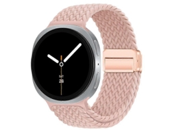 Pulseira De Nylon Trançado Com Fecho Magnético Em Formato De Laço Para Samsung Galaxy Watch8 / Watch8 Classic