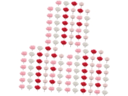 Conjunto De 120 Alfinetes Decorativos Em Formato Flor Para Quadros
