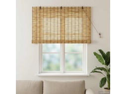 Vidaxl Estores De Rolo Natural 140 X 160 Cm Junco
