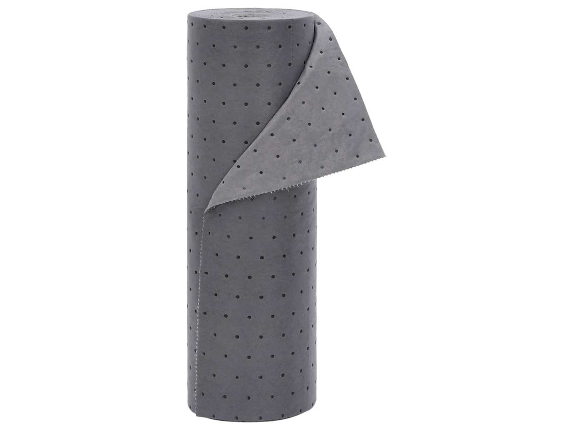Vidaxl Almofada Absorvente de Óleo 40x1000 Cm Cinzento